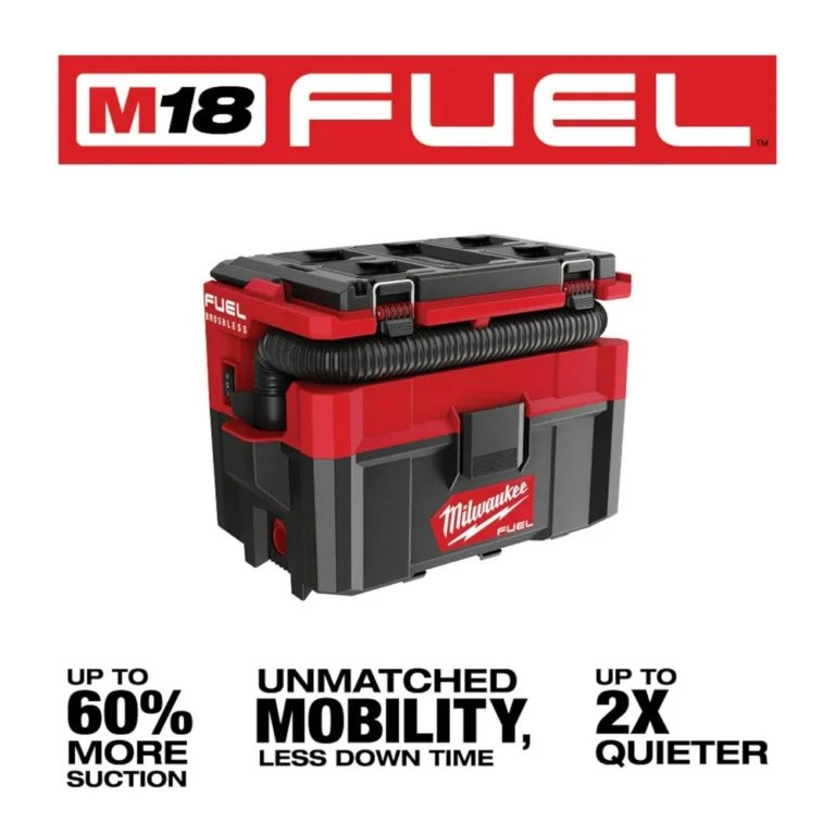 Milwaukee M18 FUEL PACKOUT 2.5 Gallon Wet/Dry HEPA Vacuum + PACKOUT Compact Tool Box
