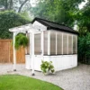 9×6 White Bellerose Greenhouse