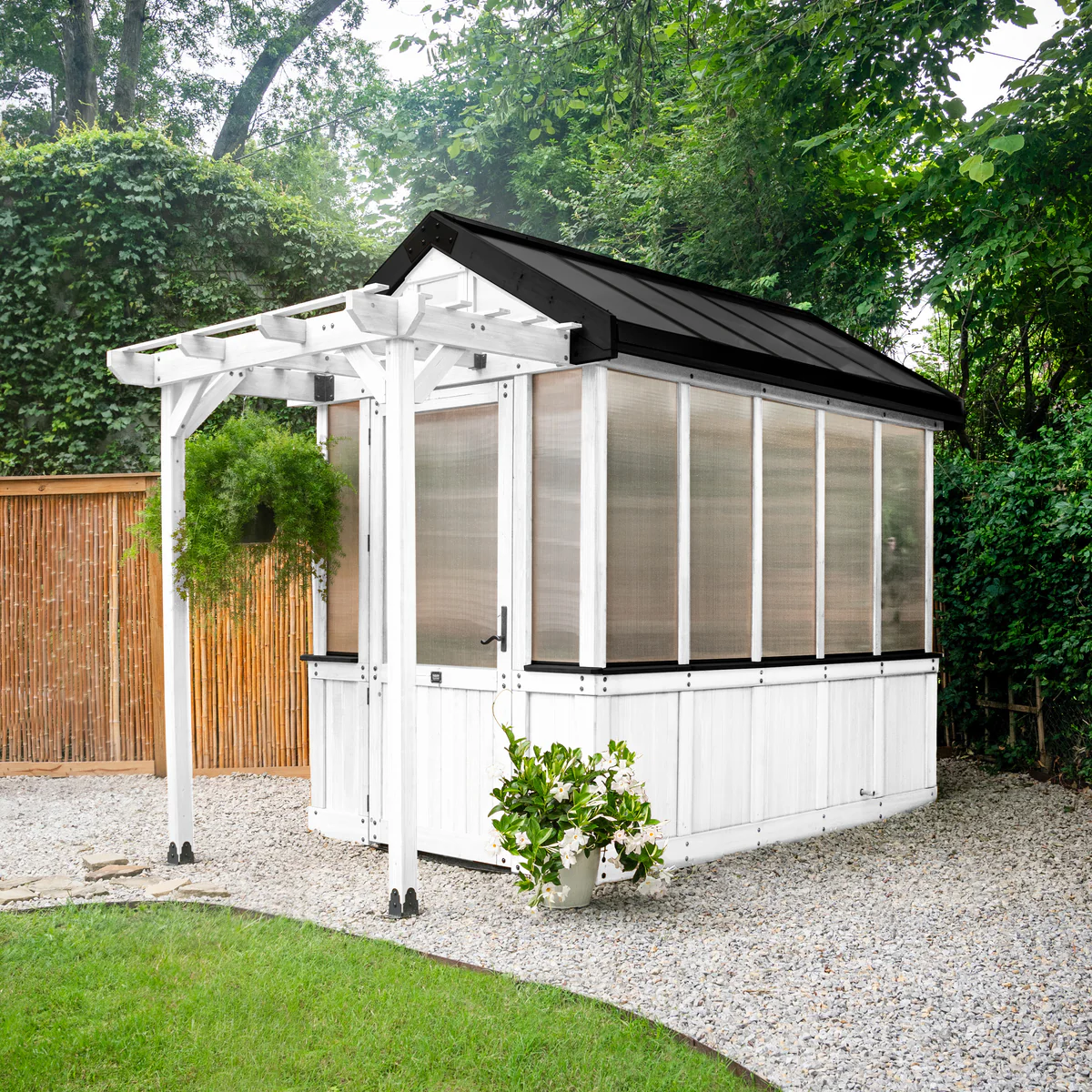 9×6 White Bellerose Greenhouse