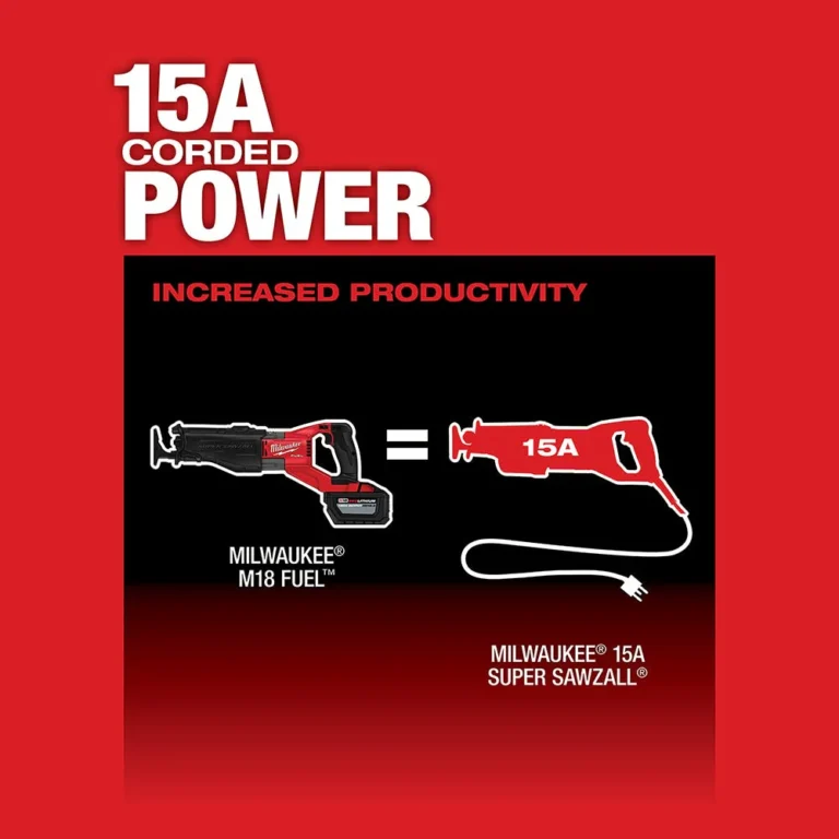 Milwaukee 2722-20 M18 Fuel Super Sawzall Reciprocating Saw + FORGE XC8.0 Battery