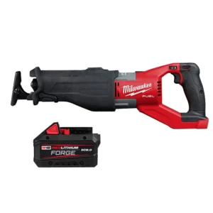 Milwaukee 2722-20 M18 Fuel Super Sawzall Reciprocating Saw + FORGE XC8.0 Battery