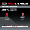 Milwaukee 48-11-2425 M12 REDLITHIUM HIGH OUTPUT CP 2.5Ah Battery Pack