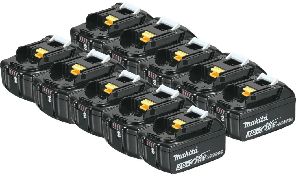 Makita BL1830B-10 18V LXT Lithium-Ion 3.0Ah Battery, 10/pk