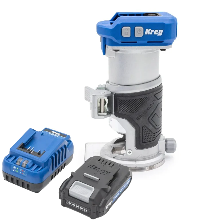 Kreg 20V Ionic Drive Cordless 1/4-in Trim Router + 2.0Ah Battery/Charger