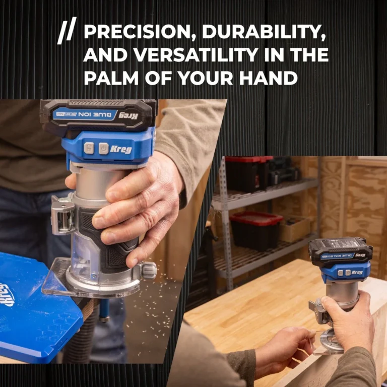 Kreg 20V Ionic Drive Cordless 1/4-in Trim Router + 2.0Ah Battery/Charger