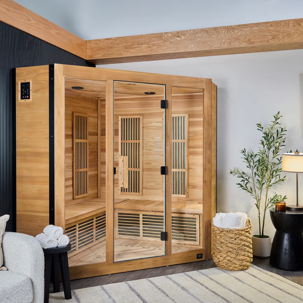 Rylan Indoor Infrared Corner Sauna – 4 Person Coming Soon